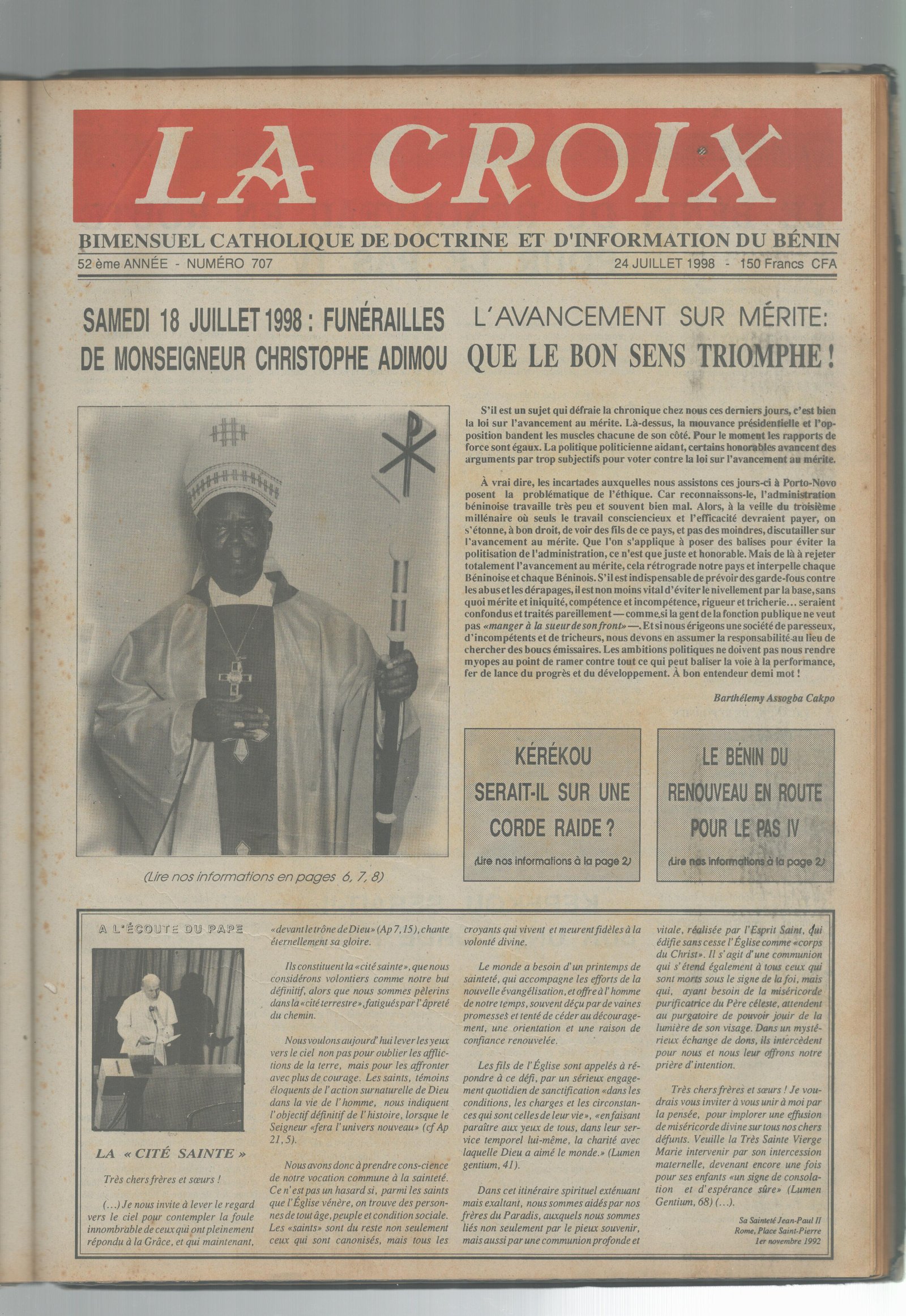 Image de Journal N°707