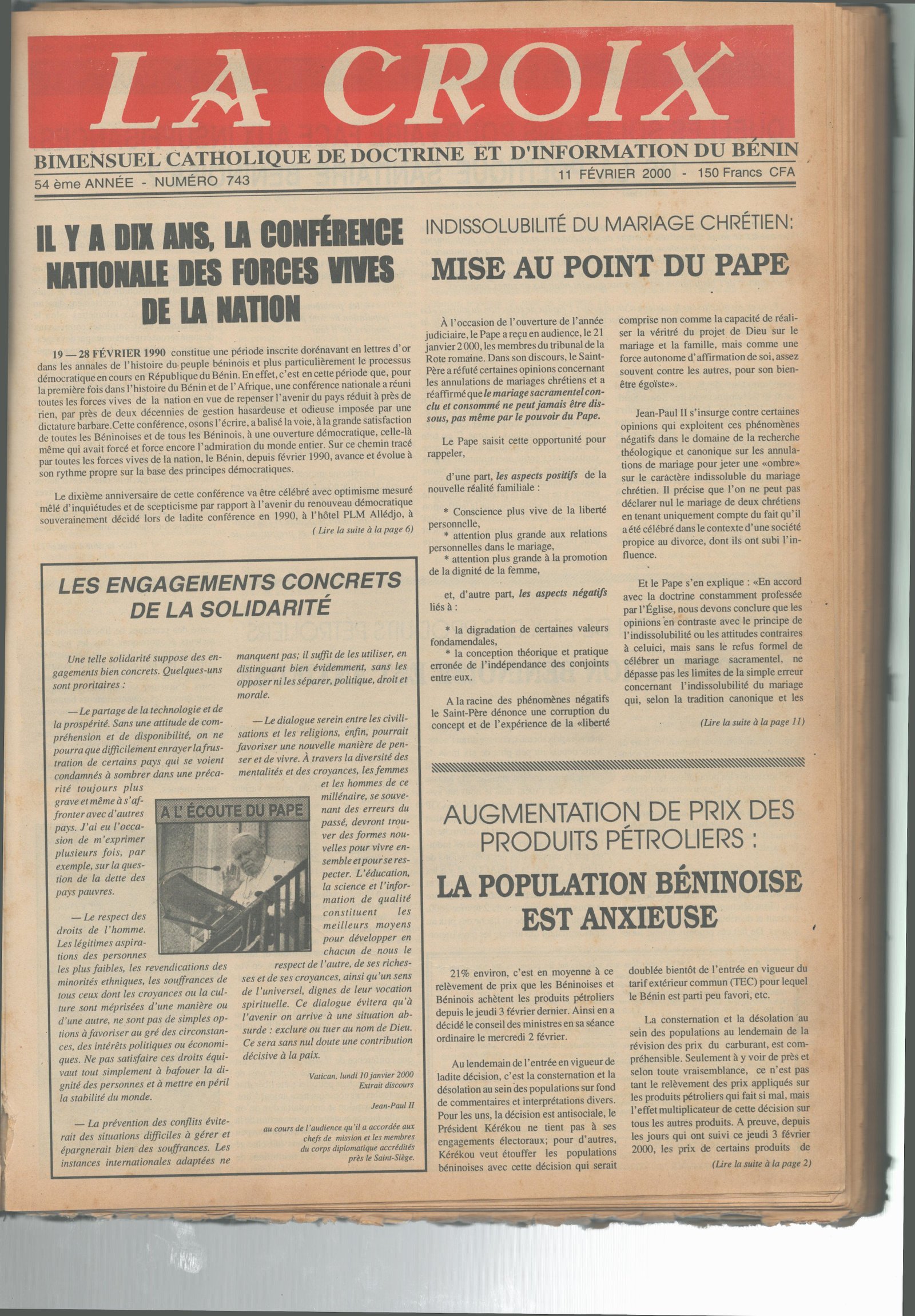 Image de Journal N°743