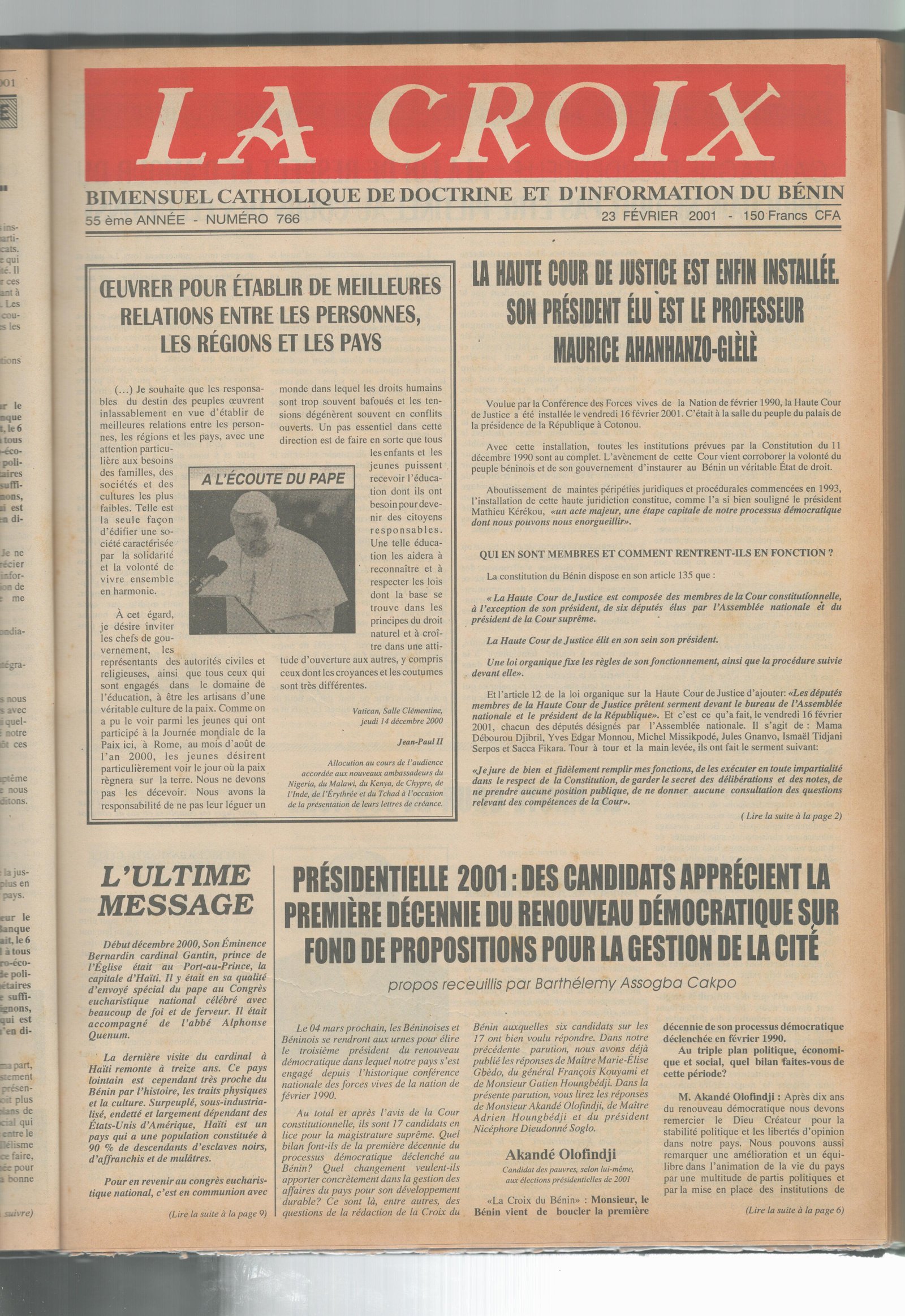 Image de Journal N°766