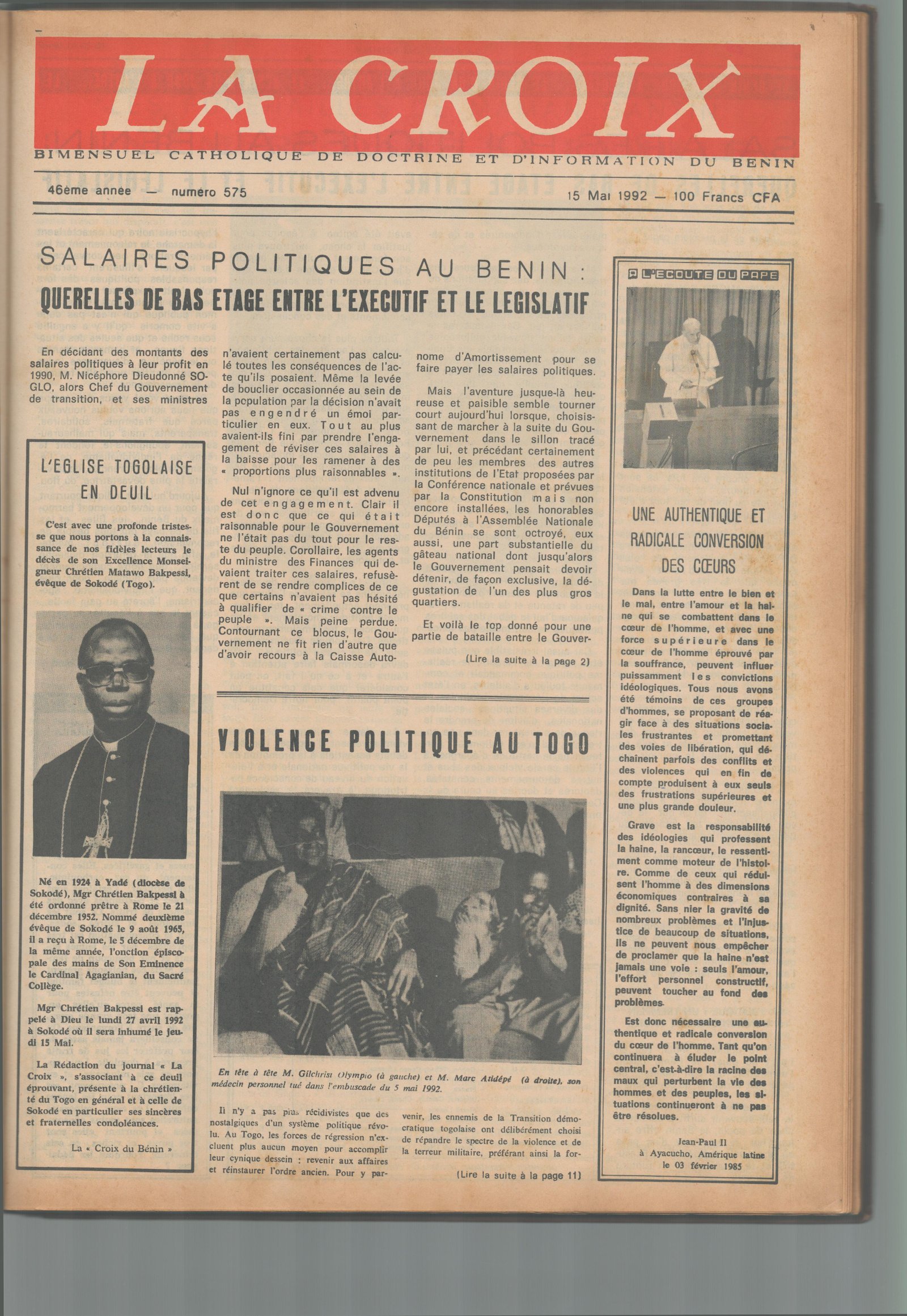 Image de Journal N°575