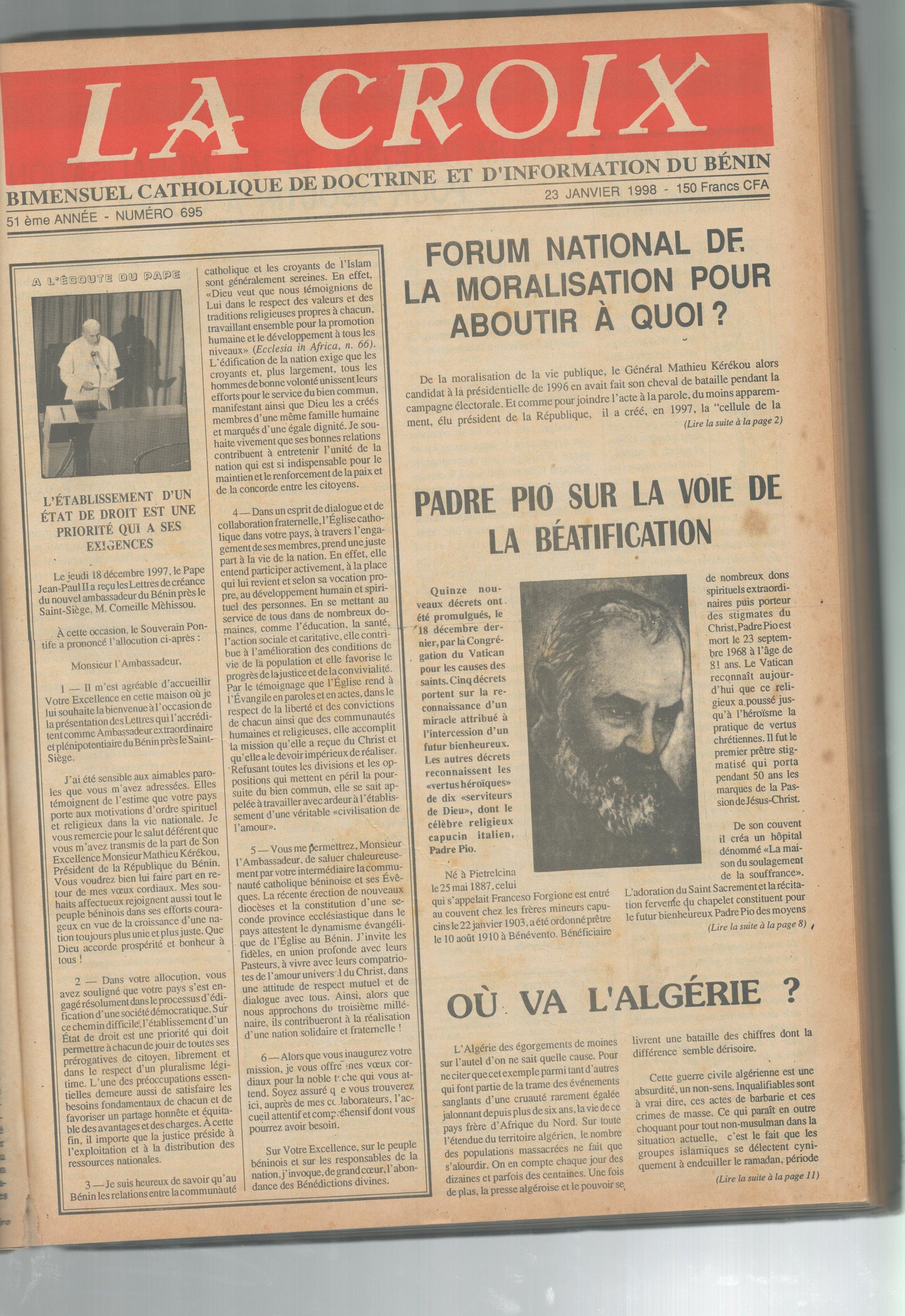 Image de Journal N°695