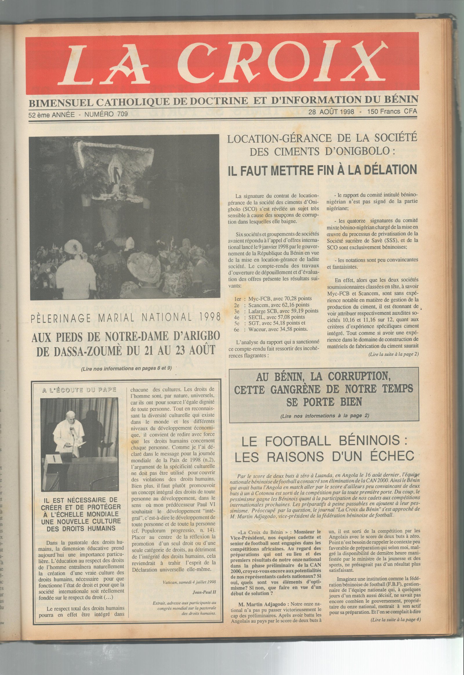 Image de Journal N°709