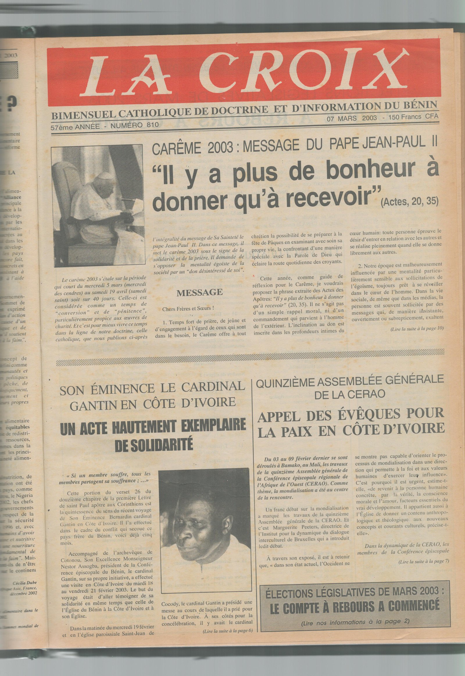 Image de Journal N°810