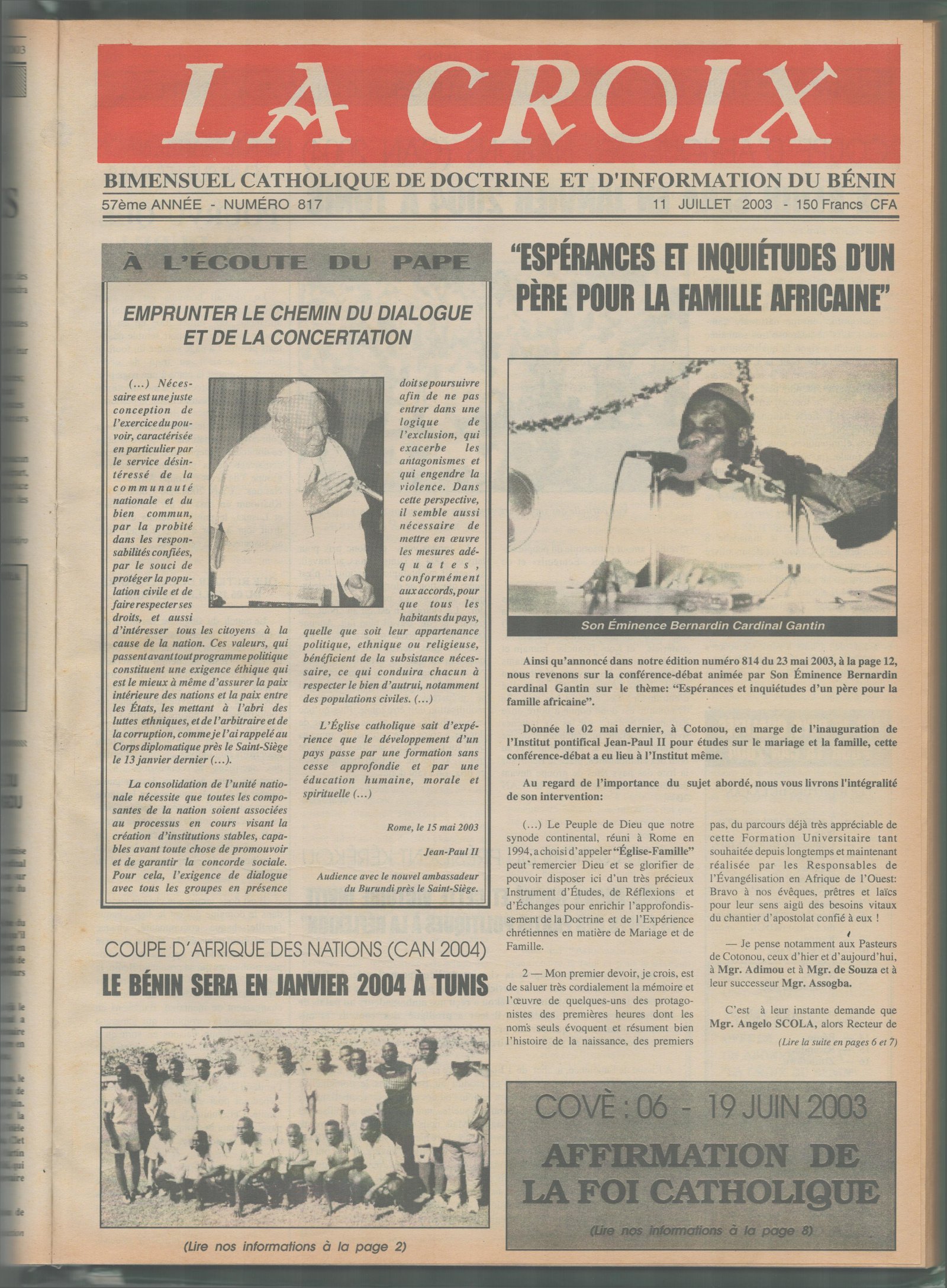 Image de Journal N°817