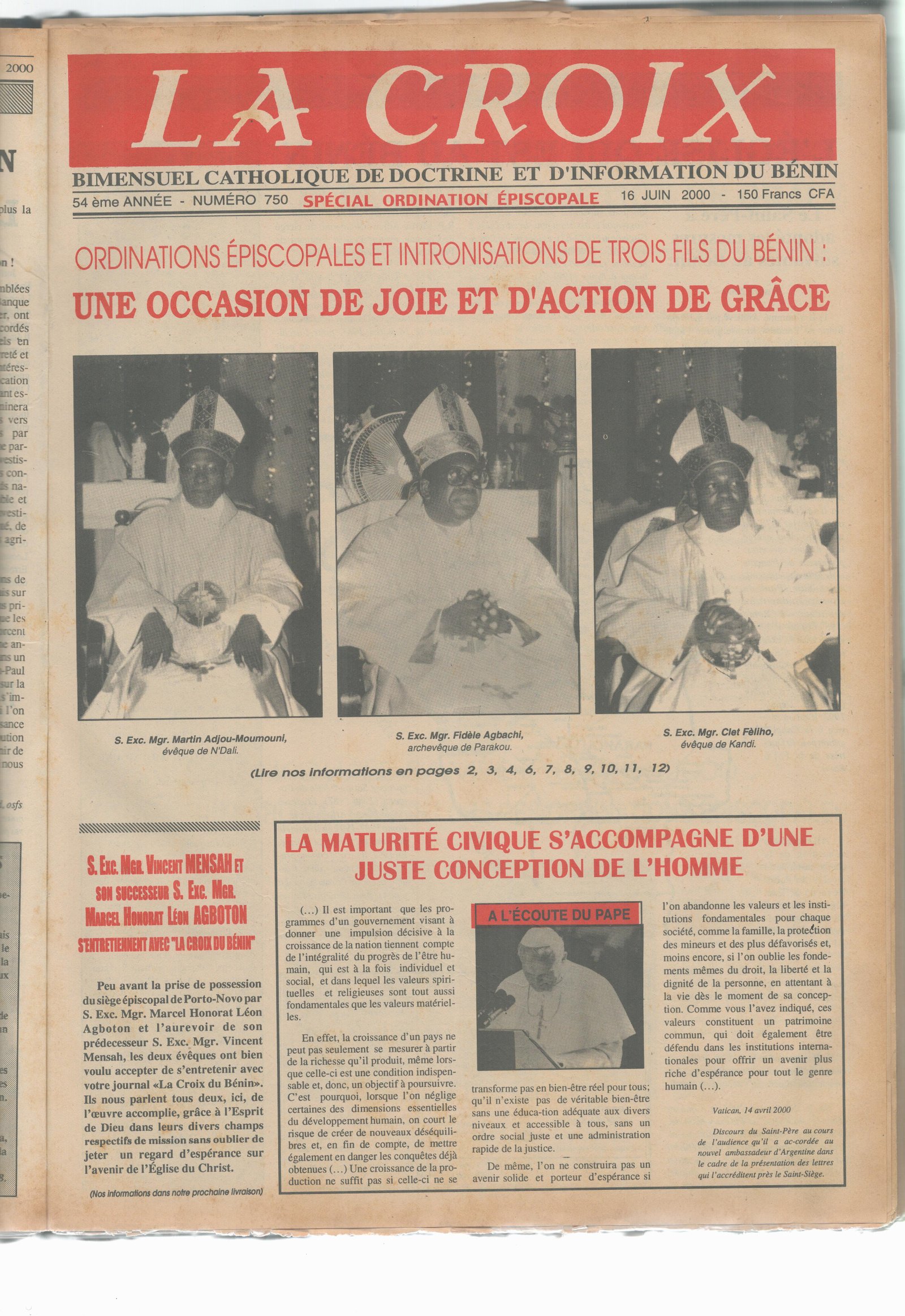 Image de Journal N°750