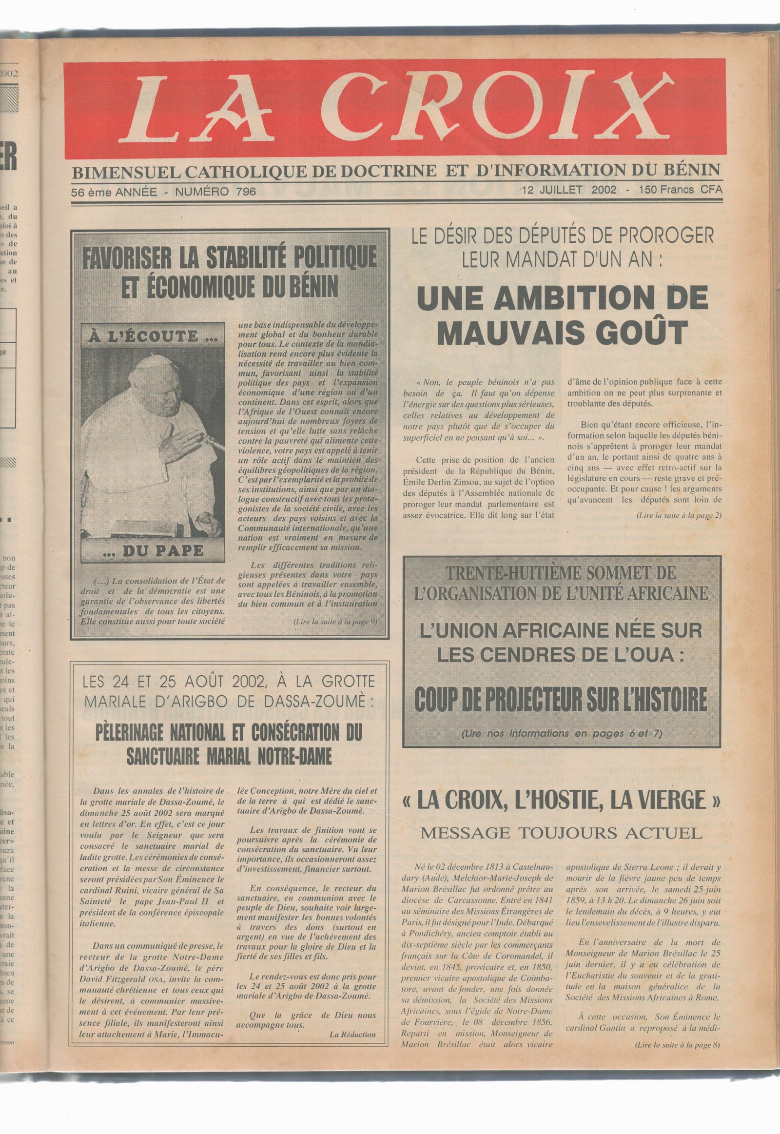 Image de Journal N°796