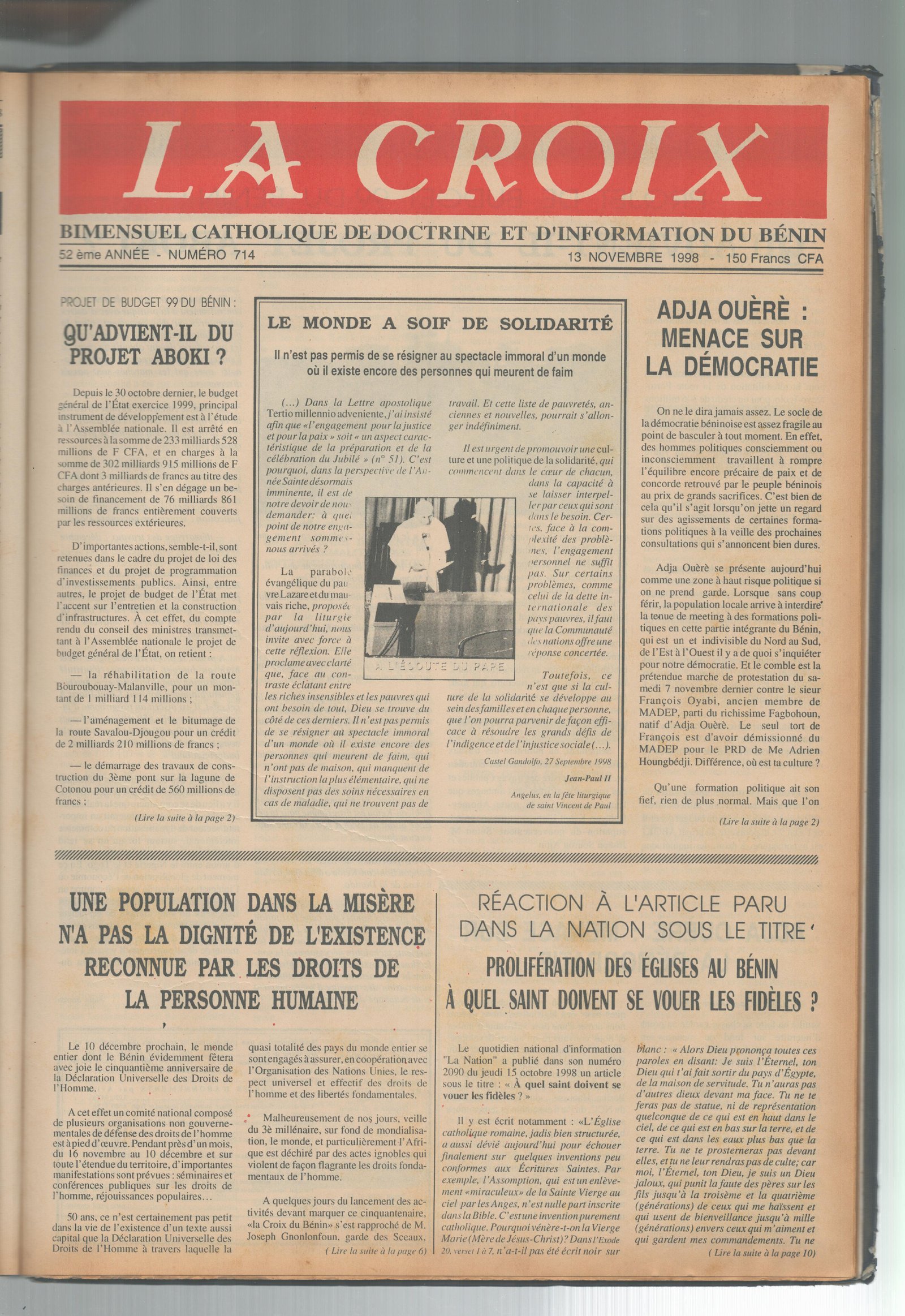 Image de Journal N°714