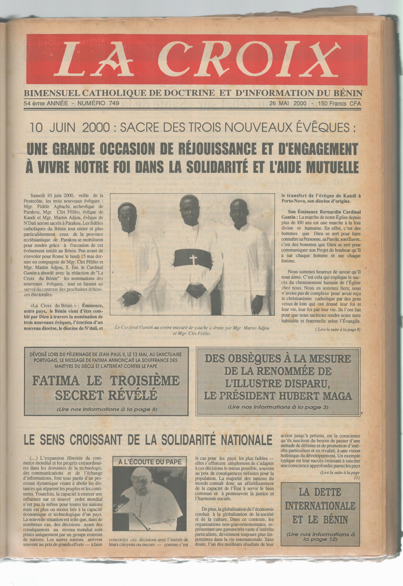 Image de Journal N°749